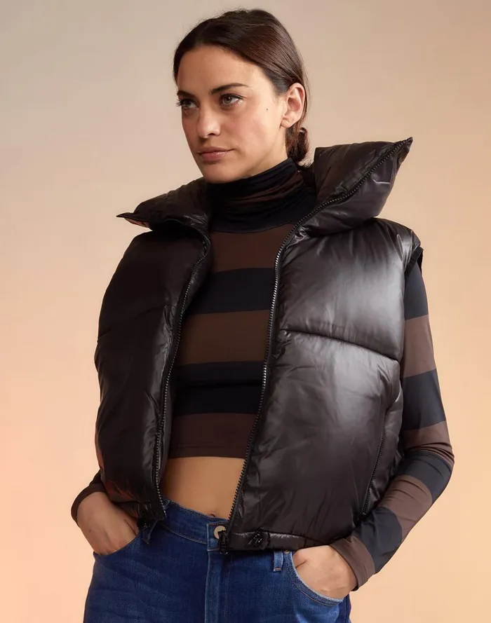 Jackets and Coats Women Cynthia Rowley Nylon Puffer Vest