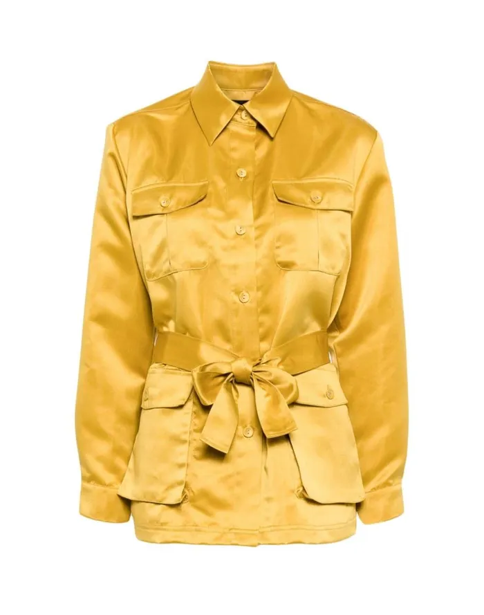 Jackets and Coats Women Cynthia Rowley Satin Safari Jacket