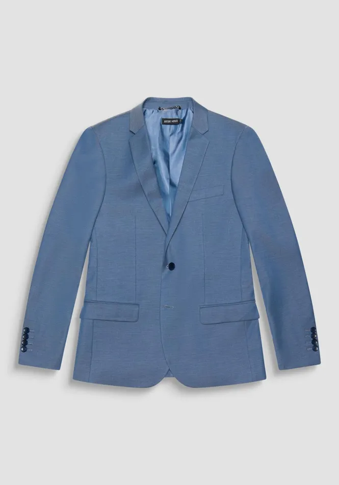Jackets And Gilet Men Antony Morato Slim Fit 034Bonnie034 Jacket In Blue Viscose Blend Worker Avio
