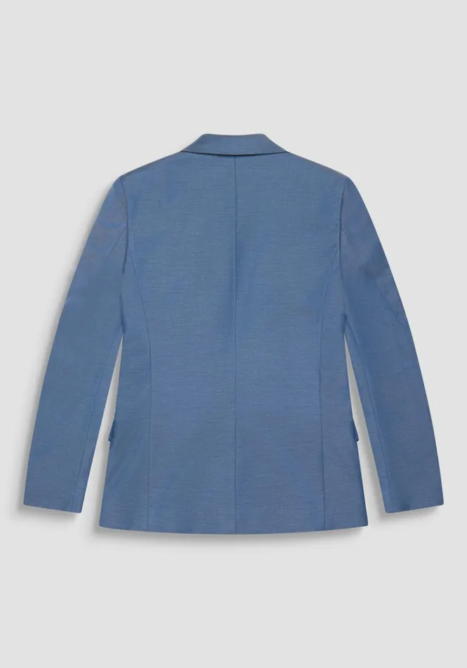 Jackets And Gilet Men Antony Morato Slim Fit 034Bonnie034 Jacket In Blue Viscose Blend Worker Avio