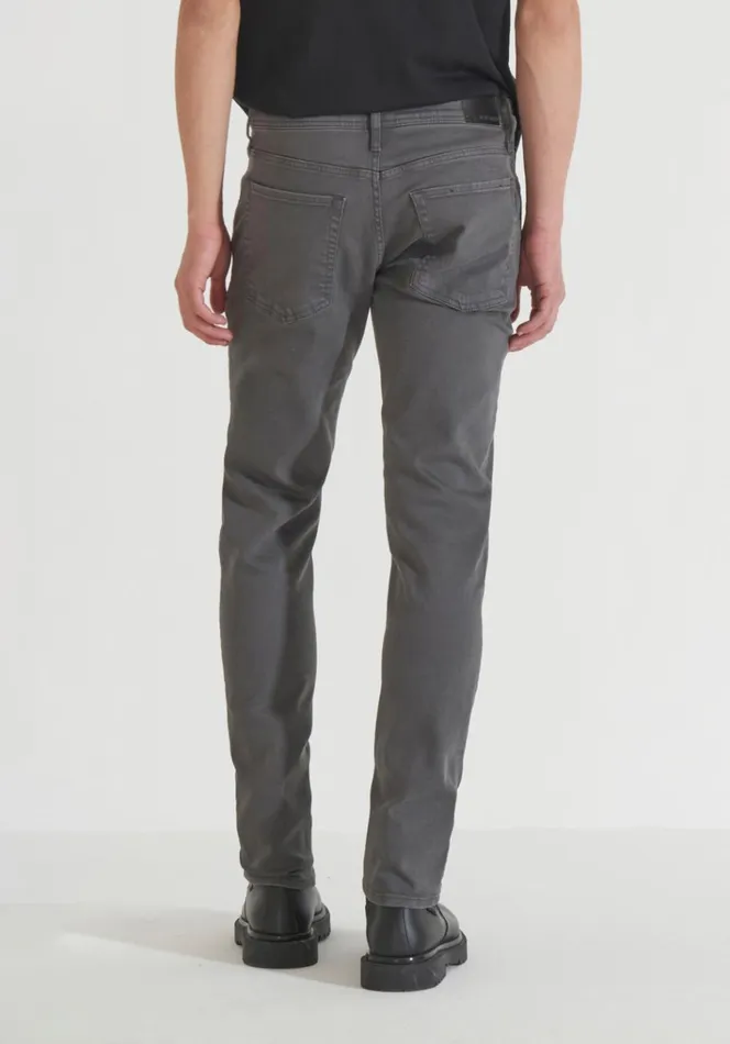 Jeans Men Antony Morato Ozzy Tapered Fit Jeans In Vintage Coloured Denim Ash Grey