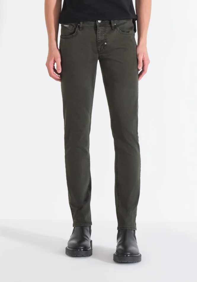 Jeans Men Antony Morato Tapered Fit 034Ozzy034 Jeans In Green Denim Dark Olive Green