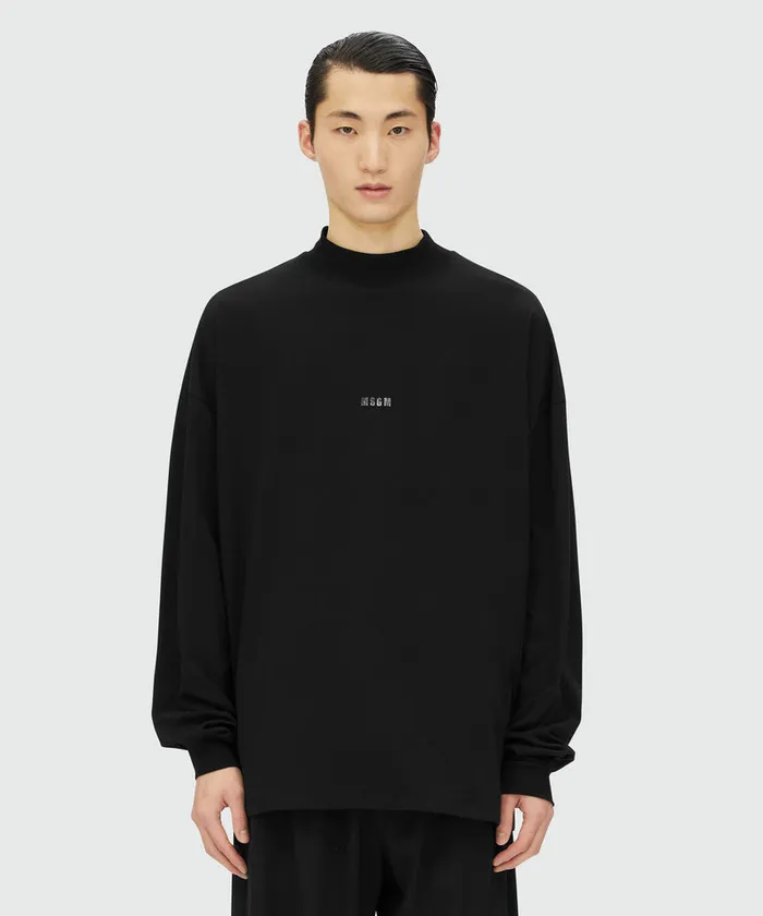 Jersey Sweatshirt With Mirror Print Men MSGM Tshirts