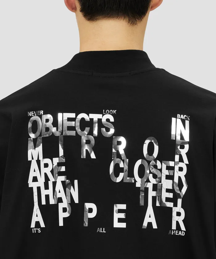 Jersey Sweatshirt With Mirror Print Men MSGM Tshirts