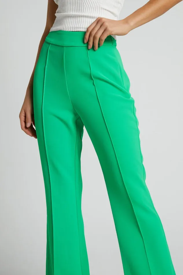 Jessa Pants 8211 High Waisted Pants In Green Women Showpo Pants