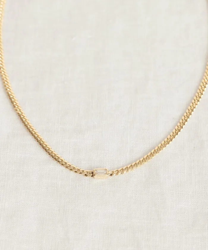 Jewelry Women Jenni Kayne Merit Emerald Cut Necklace Gold