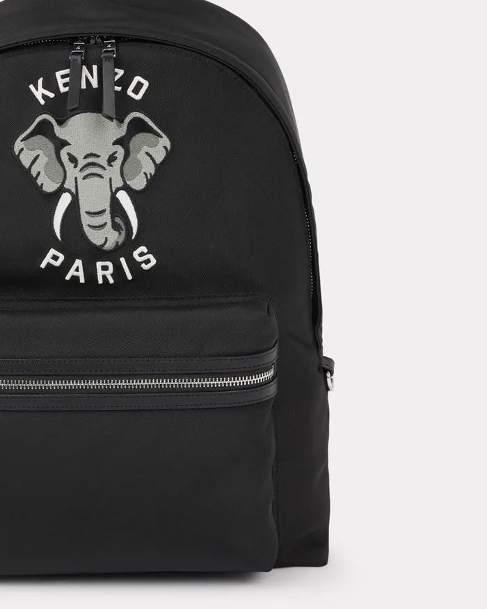Kenzo Bags MenWomen Varsity039 Embroidered Rucksack Black
