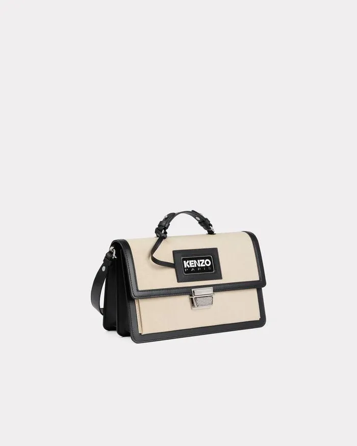 Kenzo Bags Women 039Rue Vivienne039 Large Bag With Strap Black