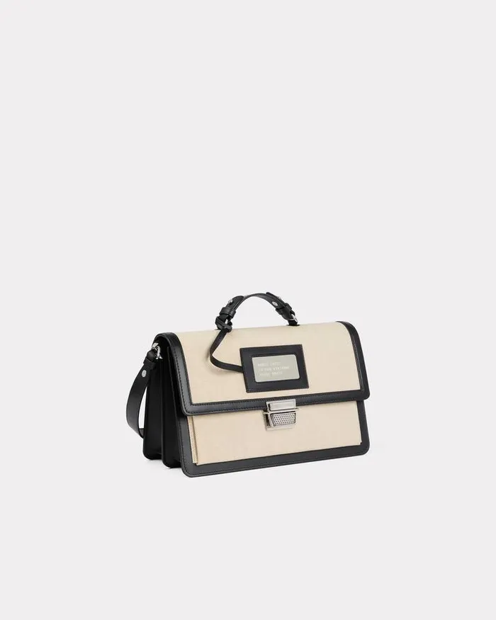 Kenzo Bags Women 039Rue Vivienne039 Large Bag With Strap Black