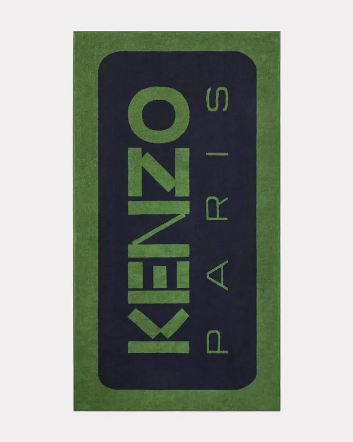 Kenzo Beachwear MenWomen Paris039 Beach Towel Navy Blue