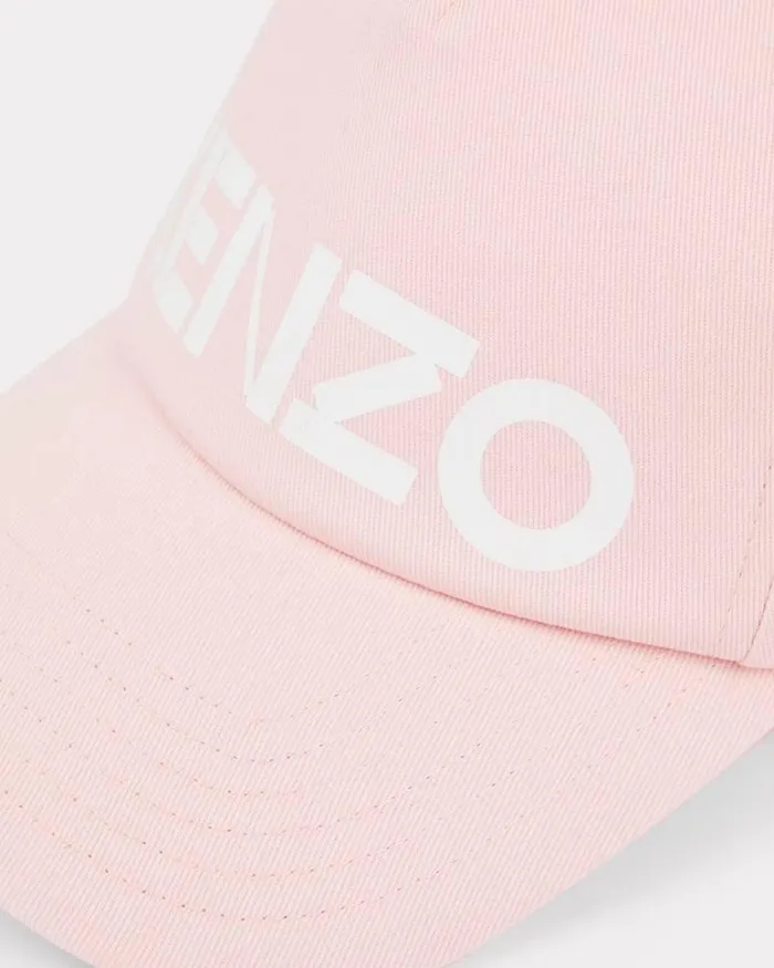 Kenzo Caps And Hats MenWomen GRAPHY039 Cotton Baseball Cap Faded Pink