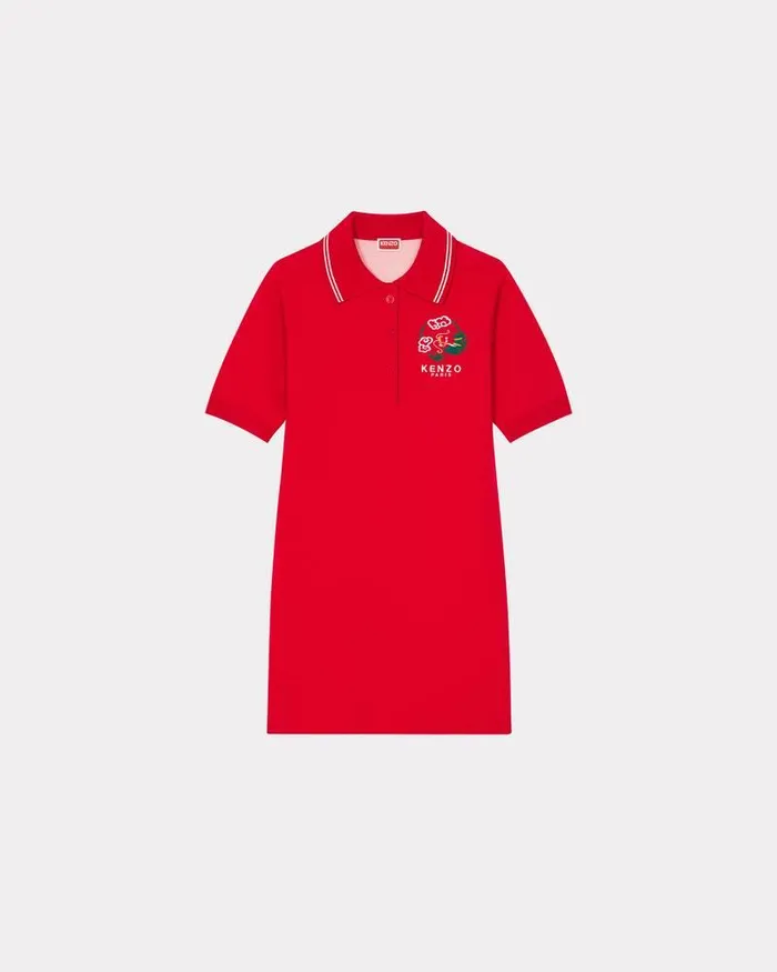 Kenzo Dresses And Skirts Women 039Year Of The Dragon039 Polo Dress Cherry