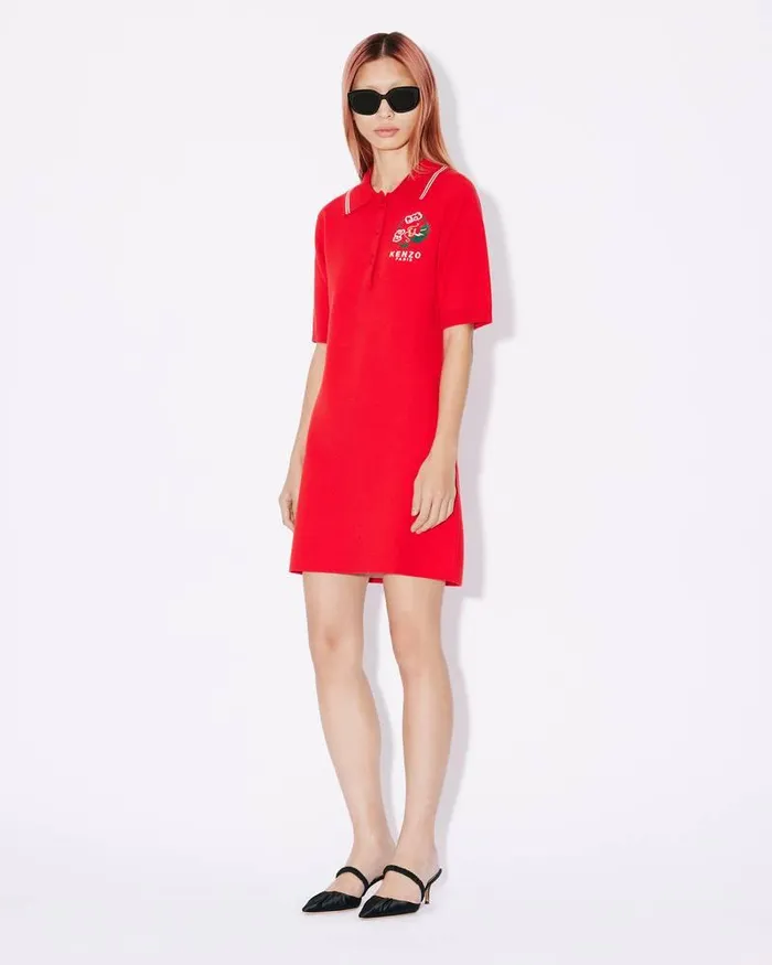 Kenzo Dresses And Skirts Women 039Year Of The Dragon039 Polo Dress Cherry