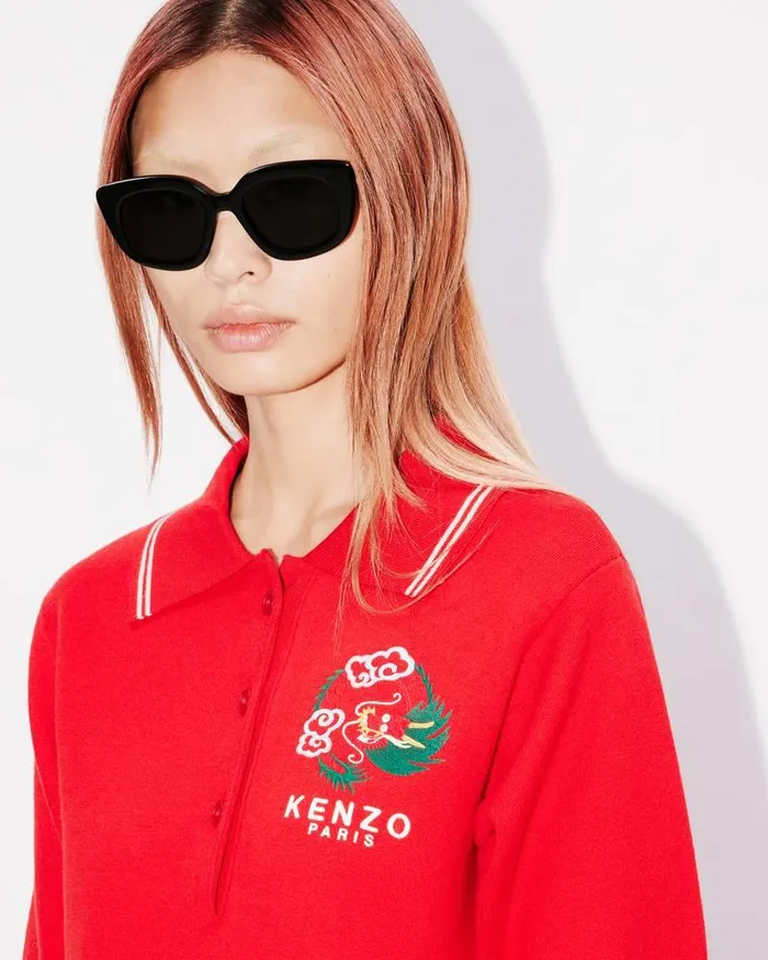 Kenzo Dresses And Skirts Women 039Year Of The Dragon039 Polo Dress Cherry