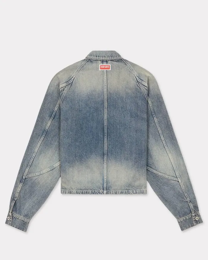 Kenzo Jackets And Coats Men Creations039 Trucker Jacket Stone Bl Dirty Blue Denim