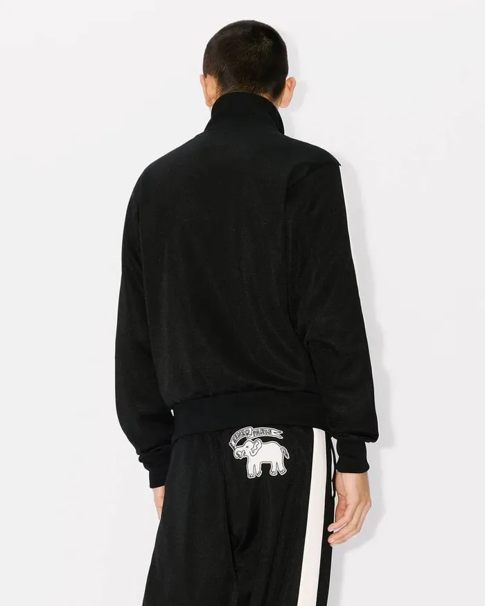 Kenzo Jackets And Coats Men Elephant Flag039 Tracksuit Top Black