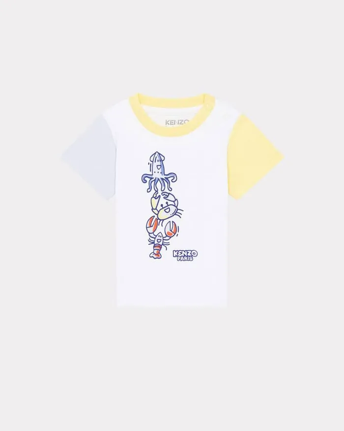 Kenzo Kids 3 Pieces Cotton Set Light Blue