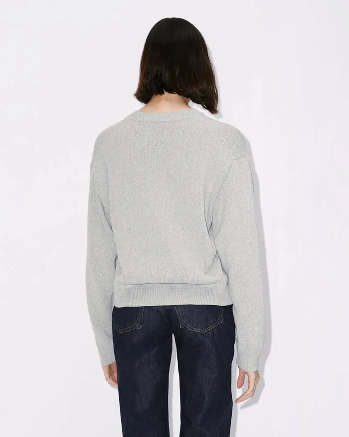 Kenzo Knitwear Women 039Boke Flower039 Jumper Pearl Grey