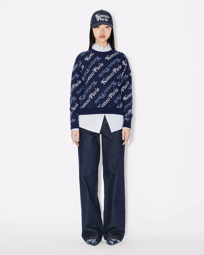 Kenzo Knitwear Women By Verdy039 Jumper Midnight Blue