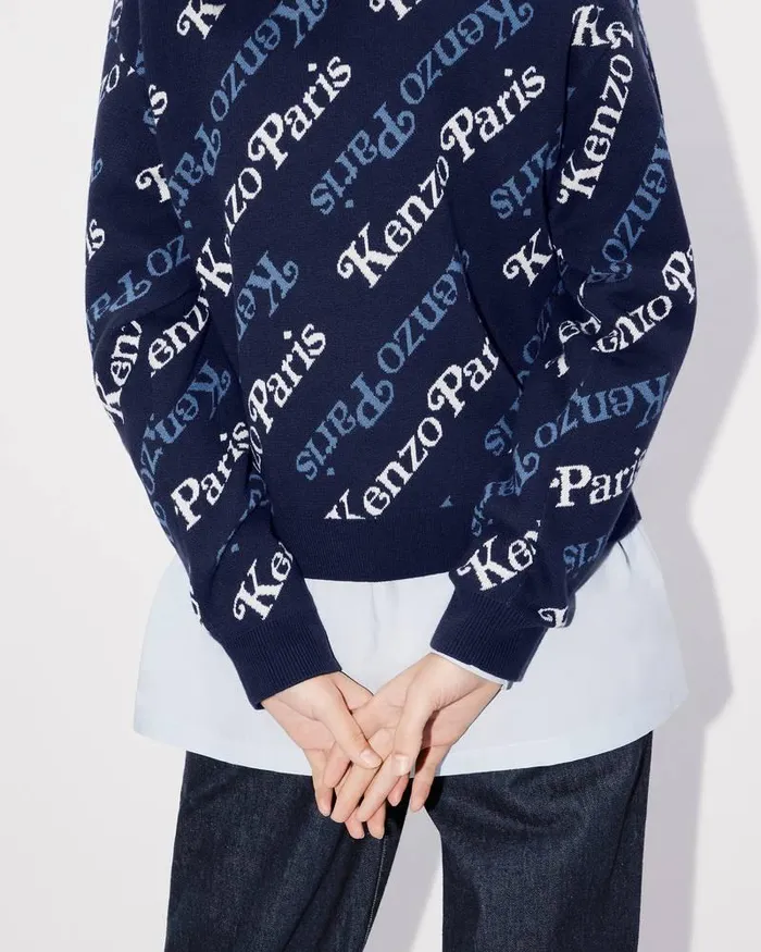 Kenzo Knitwear Women By Verdy039 Jumper Midnight Blue