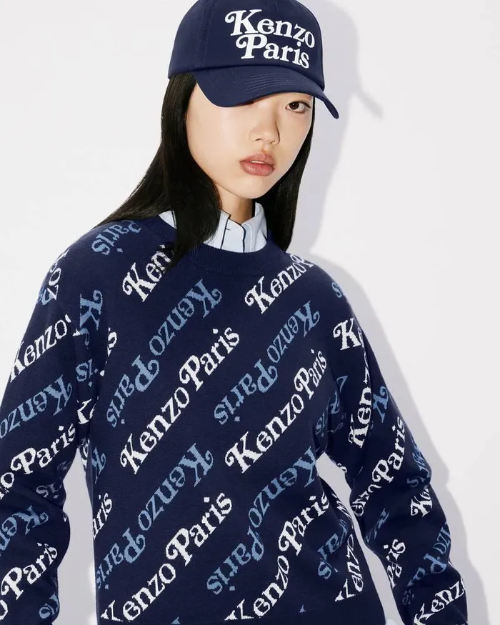 Kenzo Knitwear Women By Verdy039 Jumper Midnight Blue