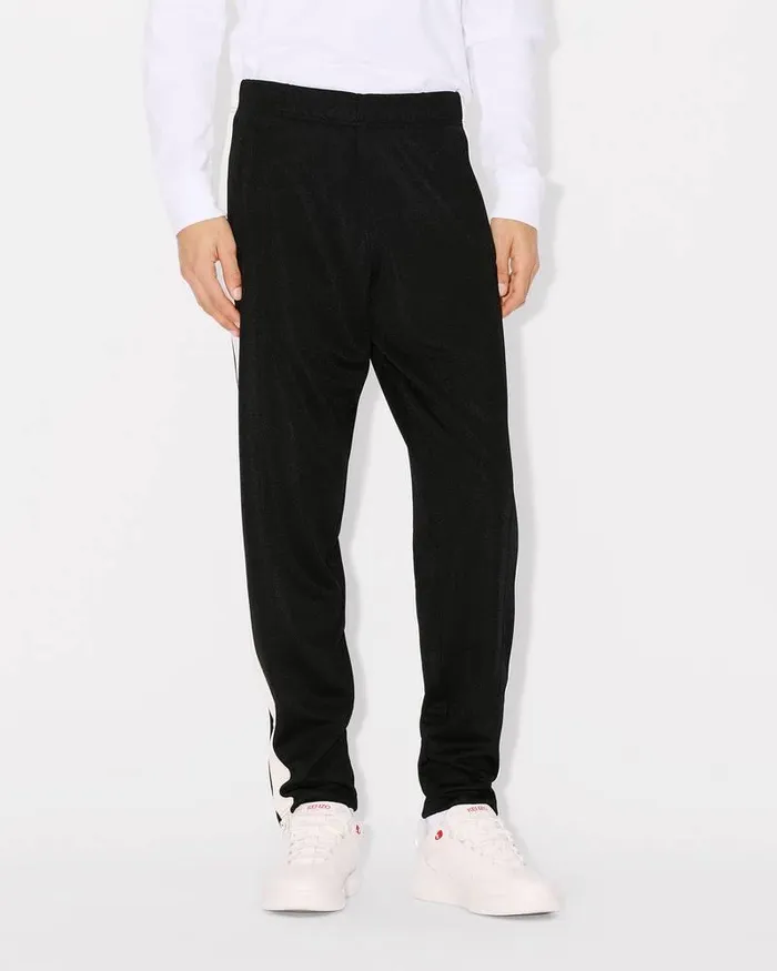 Kenzo Pants And Shorts Men Elephant Flag039 Joggers Black