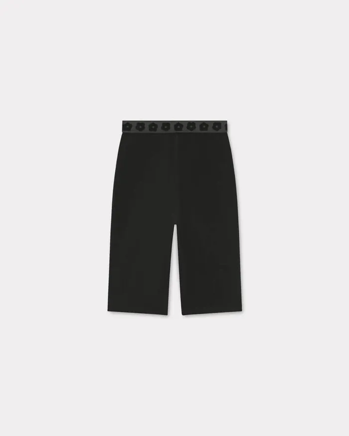 Kenzo Pants And Shorts Women 039Boke Flower 20039 Embroidered Biker Shorts Black