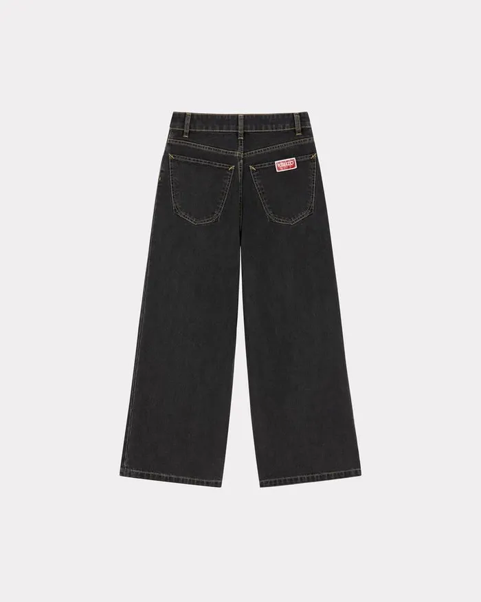 Kenzo Pants And Shorts Women SUMIREcropped Jeans Black