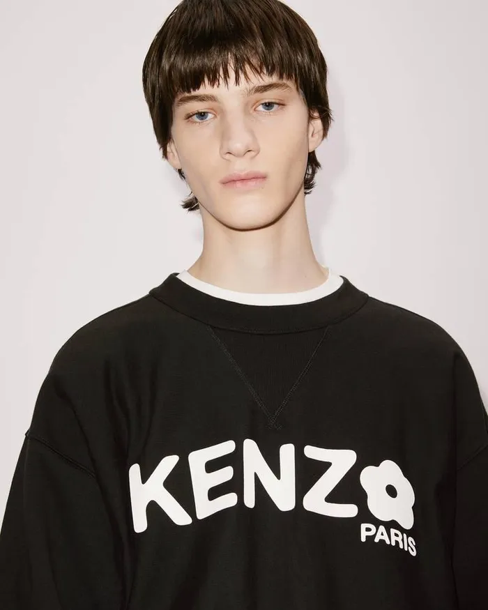 Kenzo Sweatshirts And Hoodies Men 039Boke Flower039 Loose Sweatshirt Black