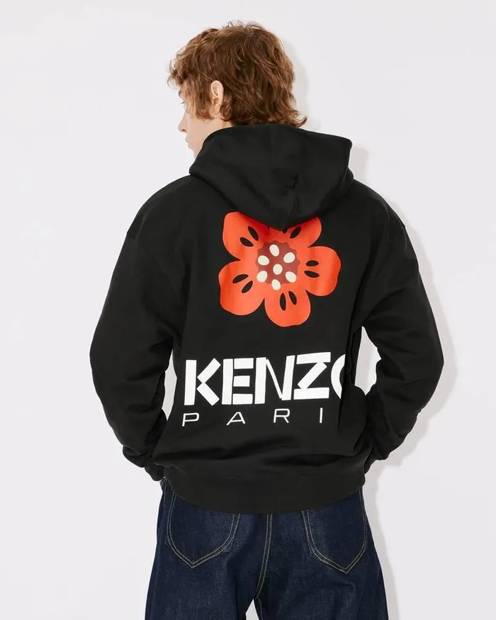 Kenzo Sweatshirts And Hoodies Men 039Boke Flower039 Oversize Sweatshirt Black