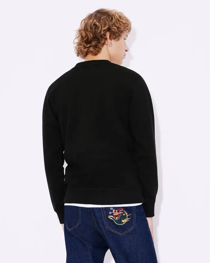 Kenzo Sweatshirts And Hoodies Men 039Year Of The Dragon039 Embroidered Slimfit Sweatshirt Black