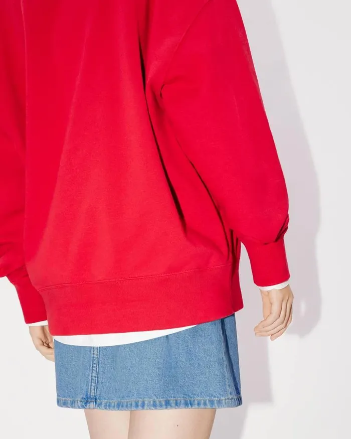 Kenzo Sweatshirts And Hoodies MenWomen 039Year Of The Dragon039 Oversize Genderless Sweatshirt Cherry