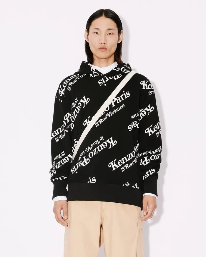 Kenzo Sweatshirts And Hoodies MenWomen By Verdy039 Oversized Hooded Genderless Sweatshirt Black