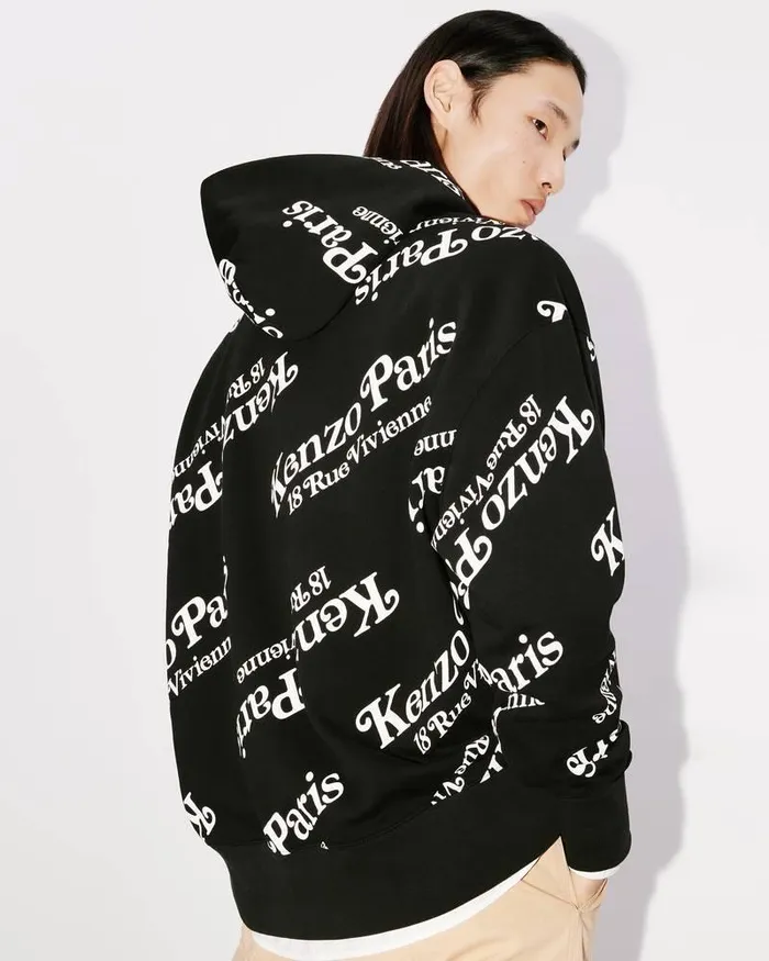 Kenzo Sweatshirts And Hoodies MenWomen By Verdy039 Oversized Hooded Genderless Sweatshirt Black