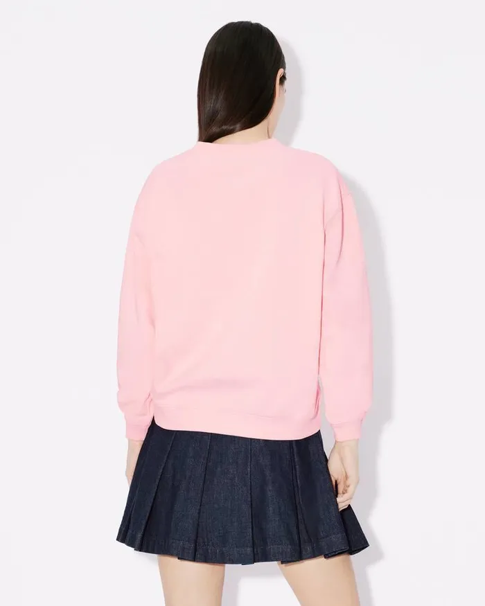 Kenzo Sweatshirts And Hoodies Women 039Boke Flower039 Embroidered Sweatshirt Faded Pink