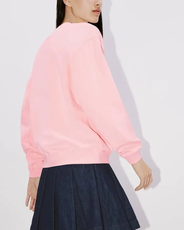 Kenzo Sweatshirts And Hoodies Women 039Boke Flower039 Embroidered Sweatshirt Faded Pink