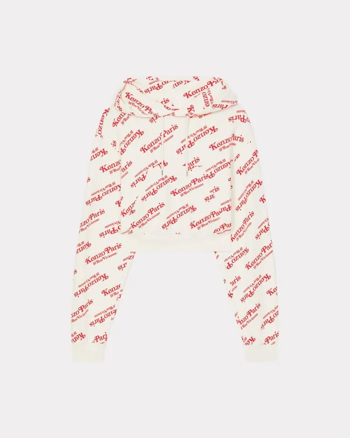 Kenzo Sweatshirts And Hoodies Women By Verdy039 Short Hoodie Sweatshirt Off White