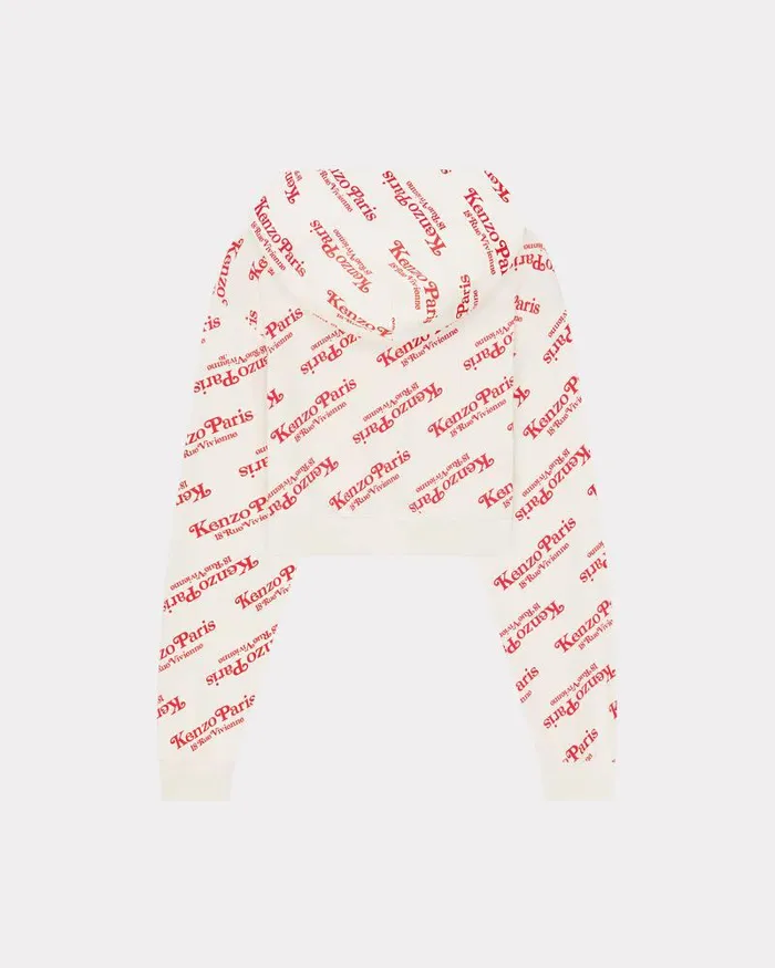 Kenzo Sweatshirts And Hoodies Women By Verdy039 Short Hoodie Sweatshirt Off White