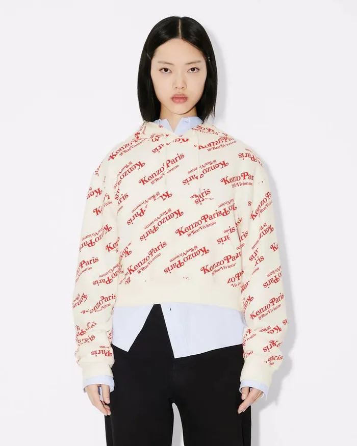Kenzo Sweatshirts And Hoodies Women By Verdy039 Short Hoodie Sweatshirt Off White