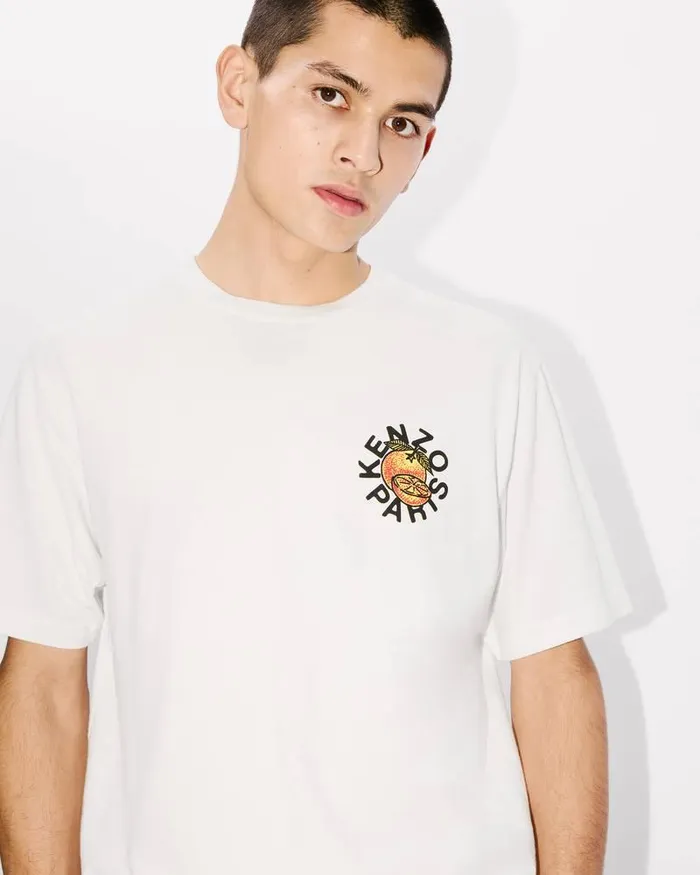 Kenzo TShirts And Polos Men Orange039 Classic Tshirt Off White