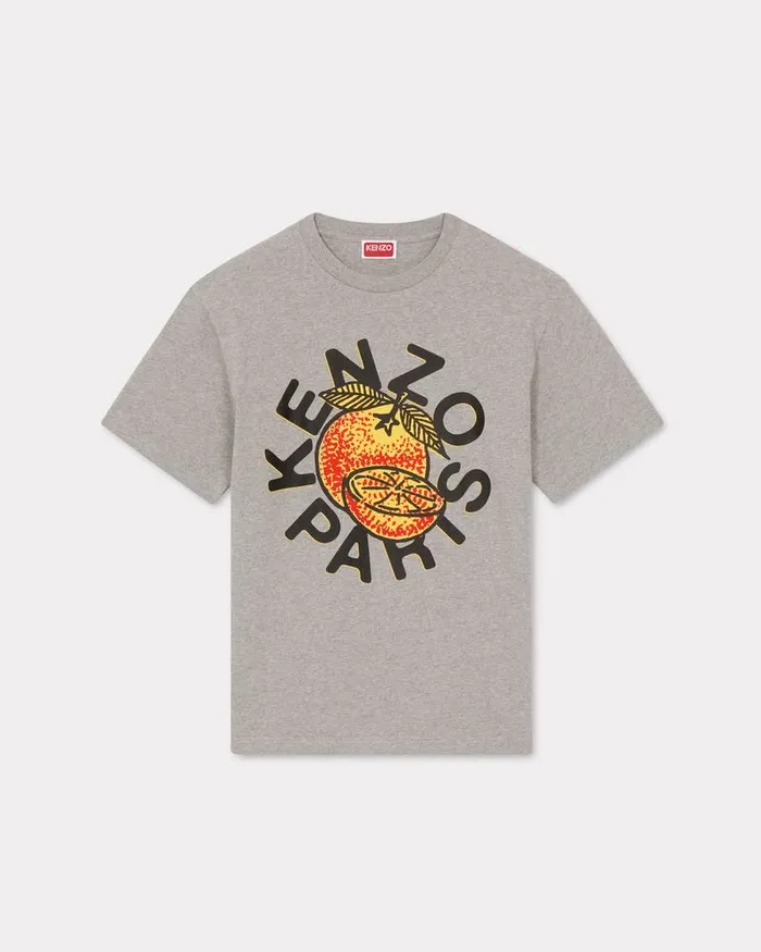 Kenzo TShirts And Polos Men Orange039 Classic Tshirt Pearl Grey