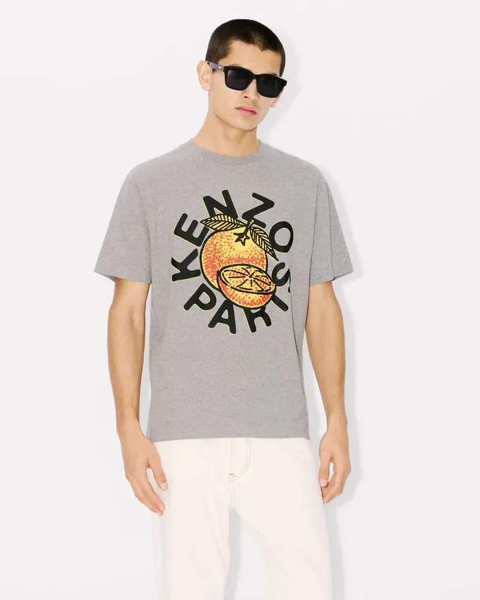 Kenzo TShirts And Polos Men Orange039 Classic Tshirt Pearl Grey