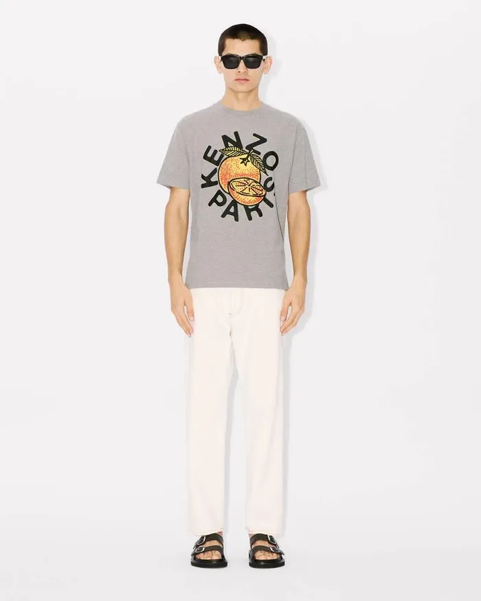 Kenzo TShirts And Polos Men Orange039 Classic Tshirt Pearl Grey
