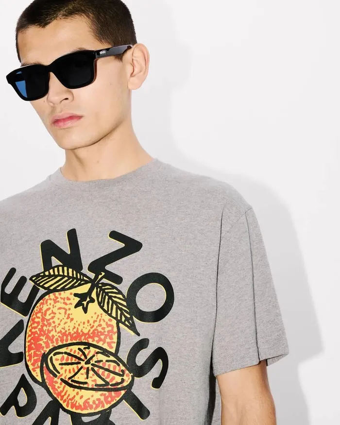 Kenzo TShirts And Polos Men Orange039 Classic Tshirt Pearl Grey