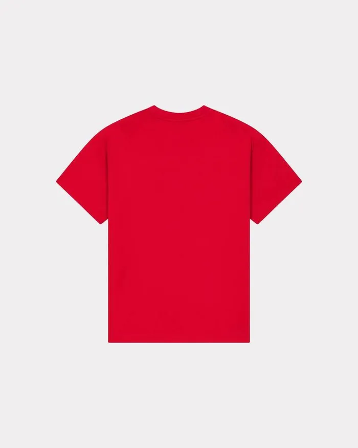 Kenzo TShirts And Polos MenWomen 039Year Of The Dragon039 Oversize Genderless Tshirt Cherry