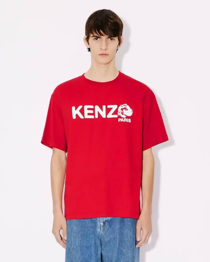 Kenzo TShirts And Polos MenWomen 039Year Of The Dragon039 Oversize Genderless Tshirt Cherry