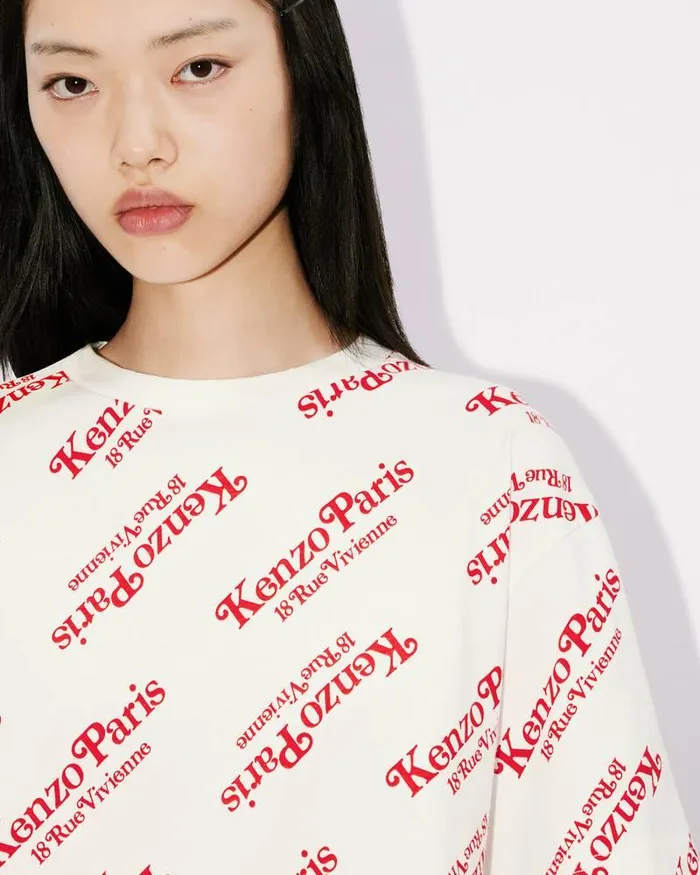 Kenzo TShirts And Polos MenWomen By Verdy039 Oversize Genderless Tshirt Off White