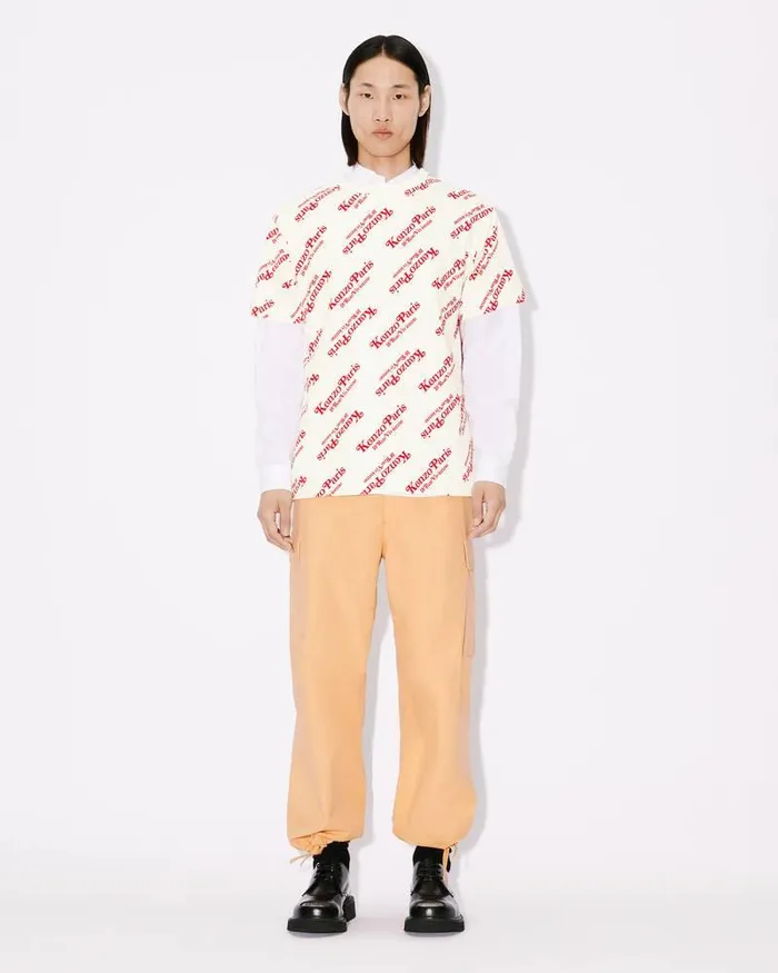 Kenzo TShirts And Polos MenWomen By Verdy039 Oversize Genderless Tshirt Off White