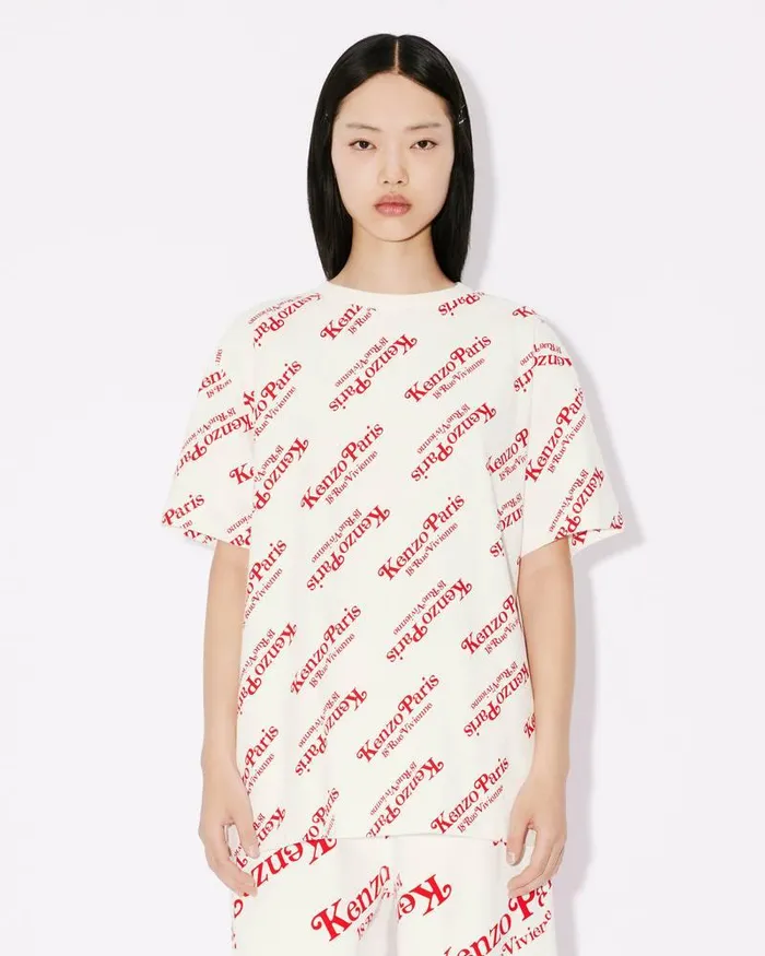 Kenzo TShirts And Polos MenWomen By Verdy039 Oversize Genderless Tshirt Off White