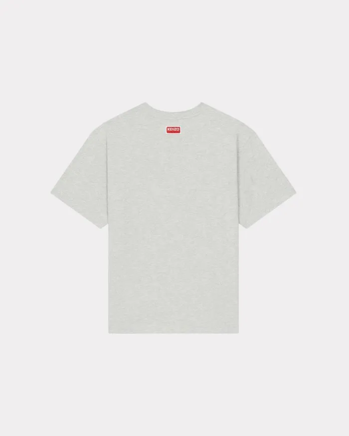 Kenzo TShirts And Polos MenWomen Lucky Tiger039 Oversized Genderless Tshirt Pale Grey